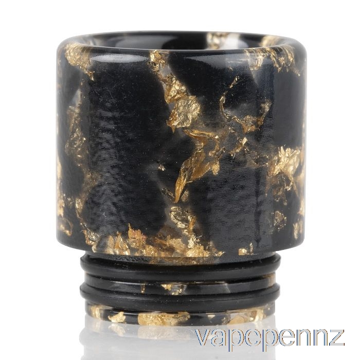 810 Sequins Resin Drip Tip Black Gold VAPE NZ